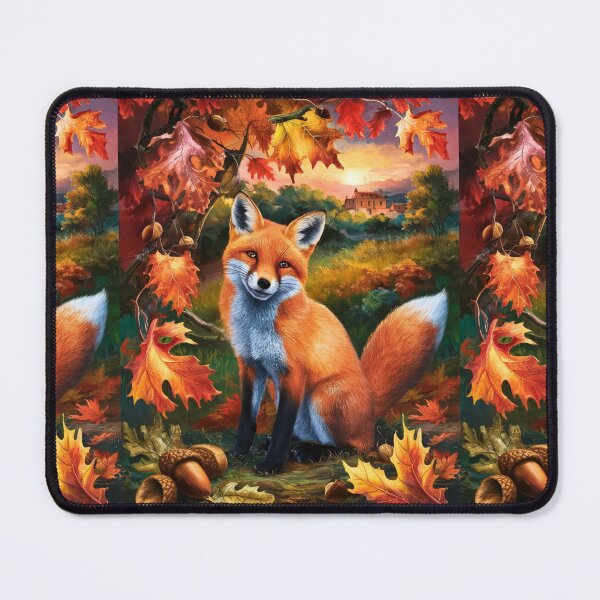 Item preview, Fox Portrait. Autumn fox, fall fox, floral fox, fox painting, Raphael style designed and sold by FoxVibes.
