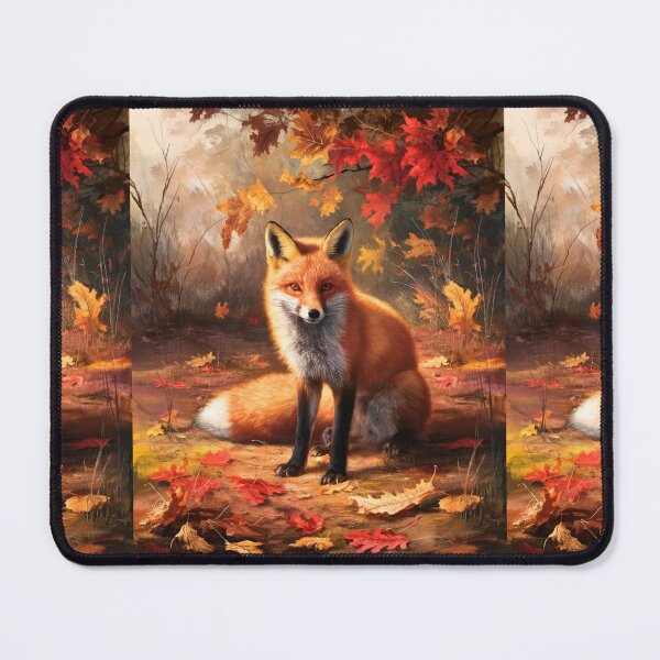 Item preview, Fox Portrait. Autumn fox, fall fox, floral fox, fox painting, Raphael style designed and sold by FoxVibes.