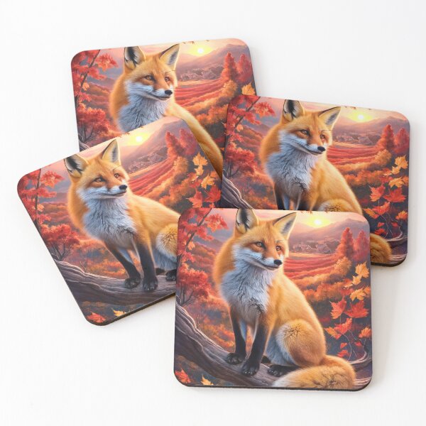 Artikelvorschau, Fuchs-Portrait. Herbstfuchs, Herbstfuchs, Blumenfuchs, Fuchsmalerei, Raphael-Stil entworfen und verkauft von FoxVibes.