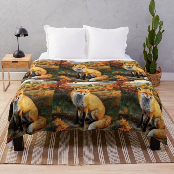 Artikelvorschau, Fuchs-Portrait. Herbstfuchs, Herbstfuchs, Blumenfuchs, Fuchsmalerei, Raphael-Stil entworfen und verkauft von FoxVibes.