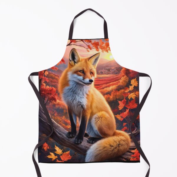 Item preview, Fox Portrait. Autumn fox, fall fox, floral fox, fox painting, Raphael style designed and sold by FoxVibes.