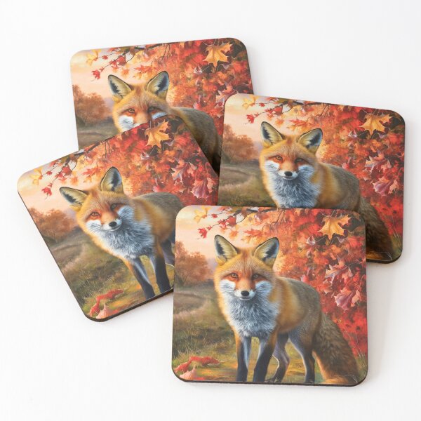 Artikelvorschau, Fuchs-Portrait. Herbstfuchs, Herbstfuchs, Blumenfuchs, Fuchsmalerei, Raphael-Stil entworfen und verkauft von FoxVibes.