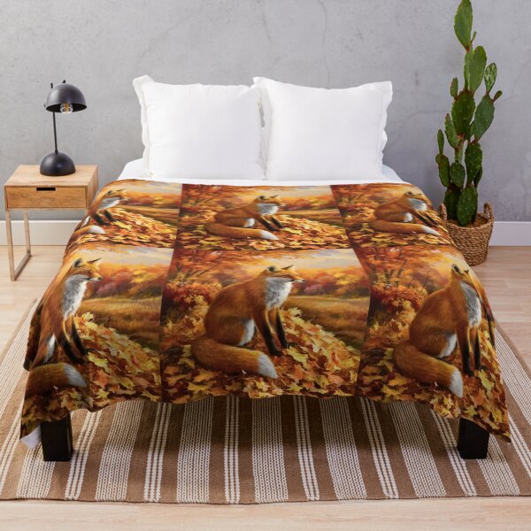 Item preview, Fox Portrait. Autumn fox, fall fox, floral fox, fox painting, Raphael style designed and sold by FoxVibes.