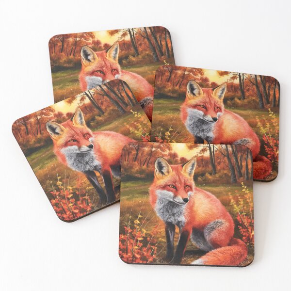 Artikelvorschau, Fuchs-Portrait. Herbstfuchs, Herbstfuchs, Blumenfuchs, Fuchsmalerei, Raphael-Stil entworfen und verkauft von FoxVibes.