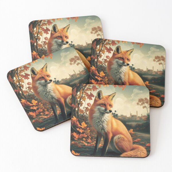 Artikelvorschau, Fuchs-Portrait. Herbstfuchs, Herbstfuchs, Blumenfuchs, Fuchsmalerei, Raphael-Stil entworfen und verkauft von FoxVibes.