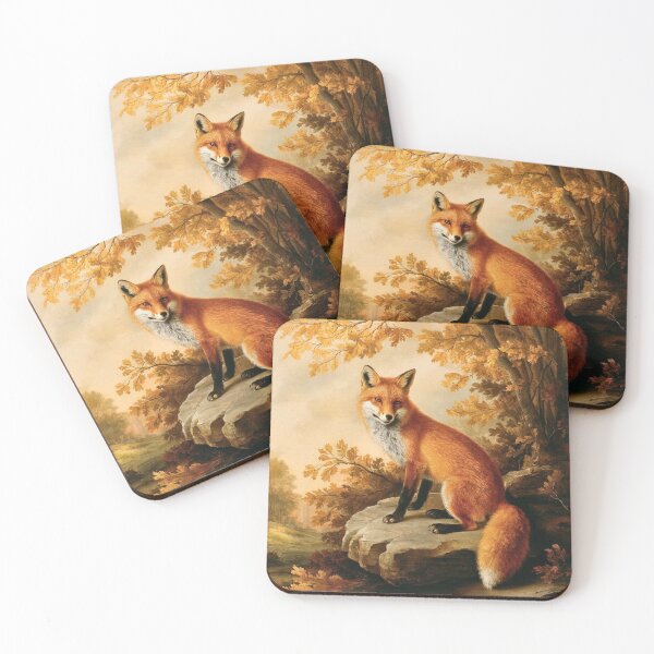 Artikelvorschau, Fuchs-Portrait. Herbstfuchs, Herbstfuchs, Blumenfuchs, Fuchsmalerei, Raphael-Stil entworfen und verkauft von FoxVibes.
