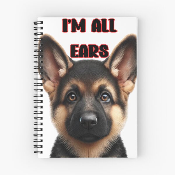 Item preview, Adorable German Shepherd Puppy "I'm All Ears" Design designed and sold by ddproducts.