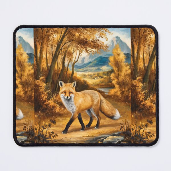 Item preview, Fox Portrait. Autumn fox, fall fox, floral fox, fox painting, Raphael style designed and sold by FoxVibes.