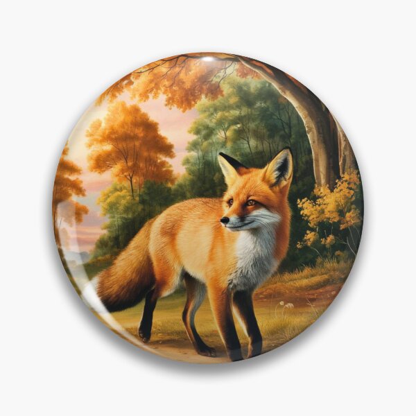Item preview, Fox Portrait. Autumn fox, fall fox, floral fox, fox painting, Raphael style designed and sold by FoxVibes.