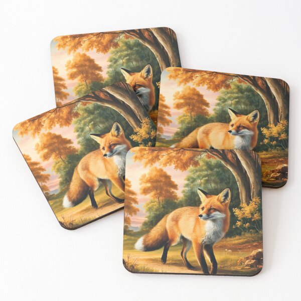 Artikelvorschau, Fuchs-Portrait. Herbstfuchs, Herbstfuchs, Blumenfuchs, Fuchsmalerei, Raphael-Stil entworfen und verkauft von FoxVibes.