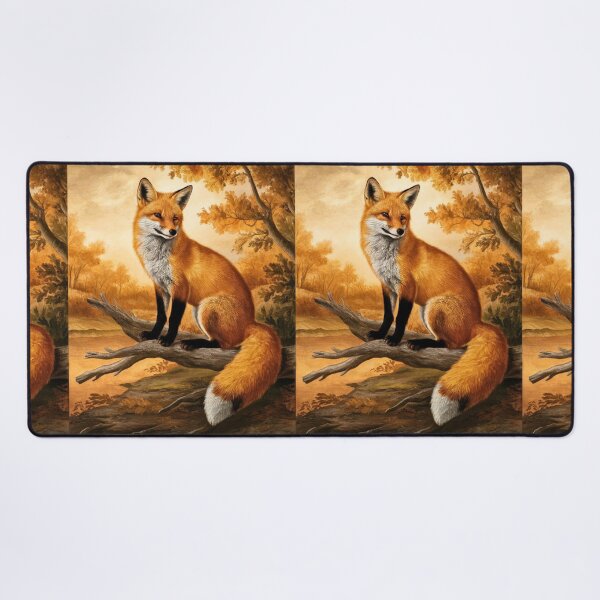 Item preview, Fox Portrait. Autumn fox, fall fox, floral fox, fox painting, Raphael style designed and sold by FoxVibes.