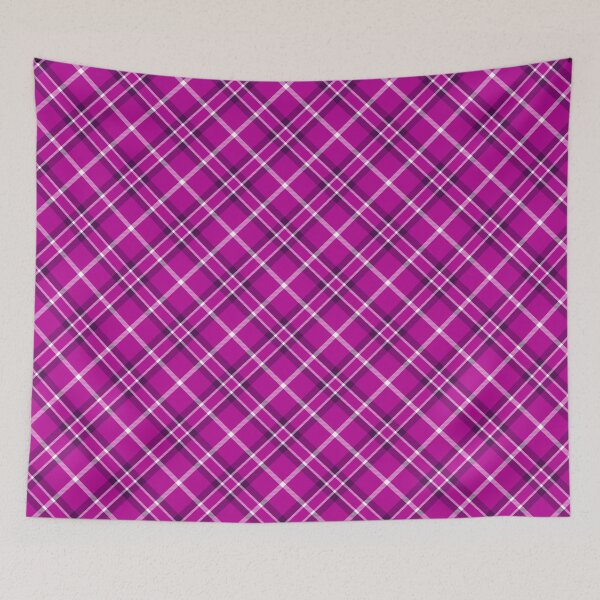Item preview, Simple Violet And White Diagonal Plaid Pattern.  designed and sold by DesignHouse07.