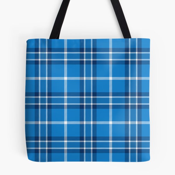 Item preview, Blue And White Simple Straight Plaid Pattern designed and sold by DesignHouse07.