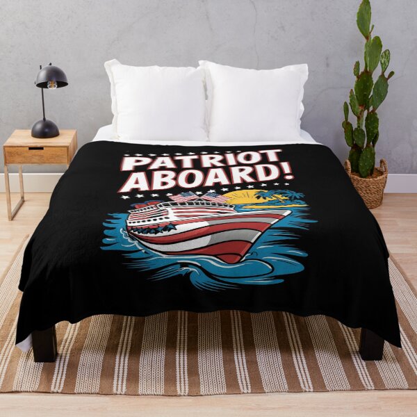 Item preview, Cruise Ship Vacation Patriot Aboard designed and sold by SloganExpress.