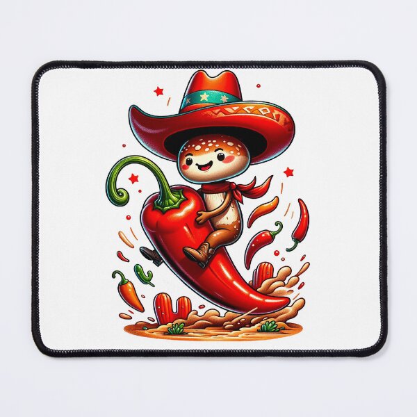 Item preview, Mushroom Chili Pepper Rodeo designed and sold by Bloopatone.