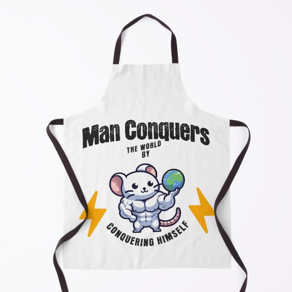 Item preview, man conquers the world by conquering himself Rat designed and sold by LemuellTrends.