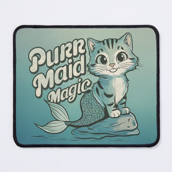 Item preview, Cute Cat Mermaid Kawaii Design T-Shirt designed and sold by Witty Shirts.