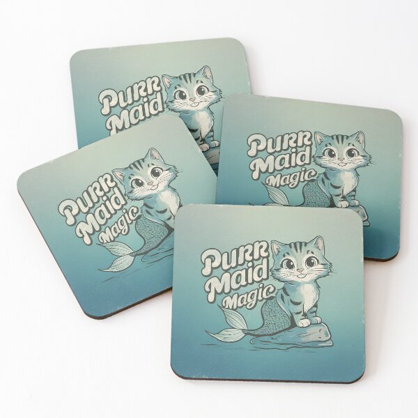 Item preview, Cute Cat Mermaid Kawaii Design T-Shirt  designed and sold by Witty Shirts.