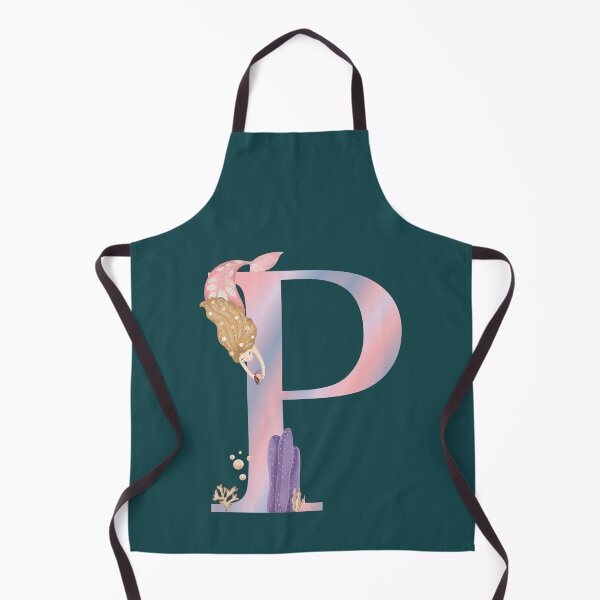 Item preview, Mermaid inspired Letter p designed and sold by pinkyfish1010.