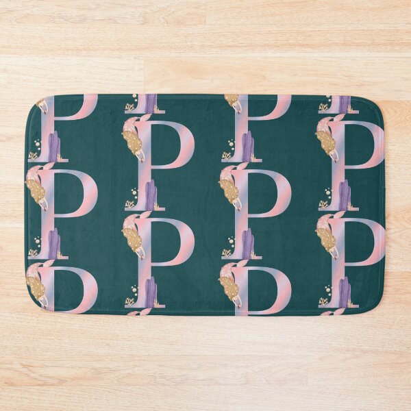 Item preview, Mermaid inspired Letter p designed and sold by pinkyfish1010.