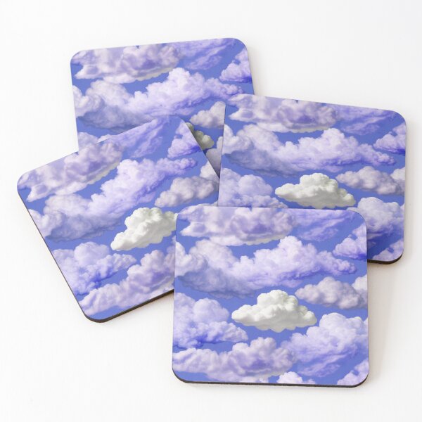 Item preview, Vibrant Dreamy Pastel Blue Cotton Clouds Sky designed and sold by SassyArtistry.