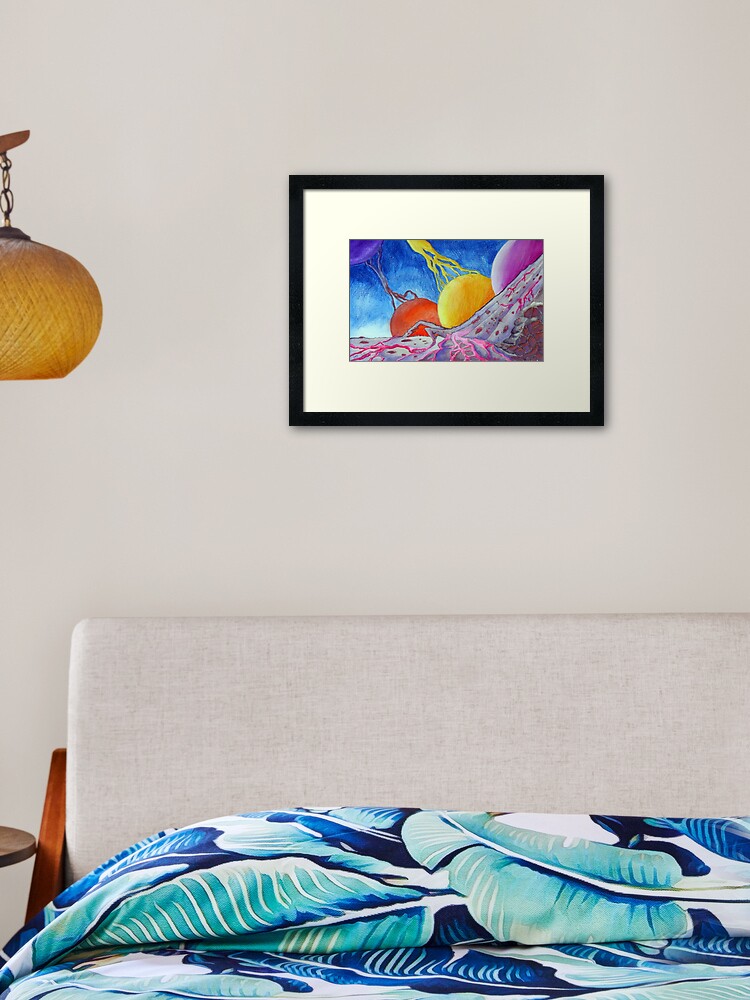 Thumbnail 2 of 7, Framed Art Print, Electric Planet designed and sold by LazzaG59.