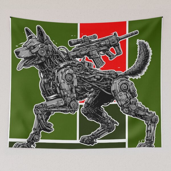Item preview, cyber battle dog designed and sold by aliraweb.