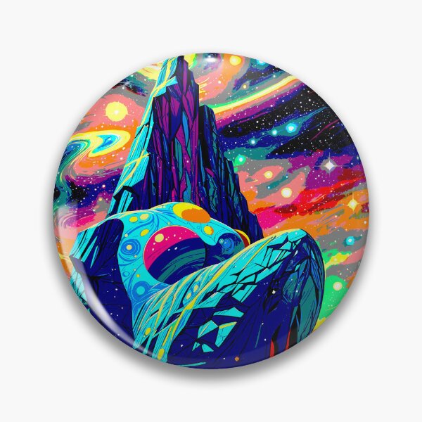 Item preview, Psychedelic Landscape | Space Art | Colorful Cosmos designed and sold by OrganicLights.