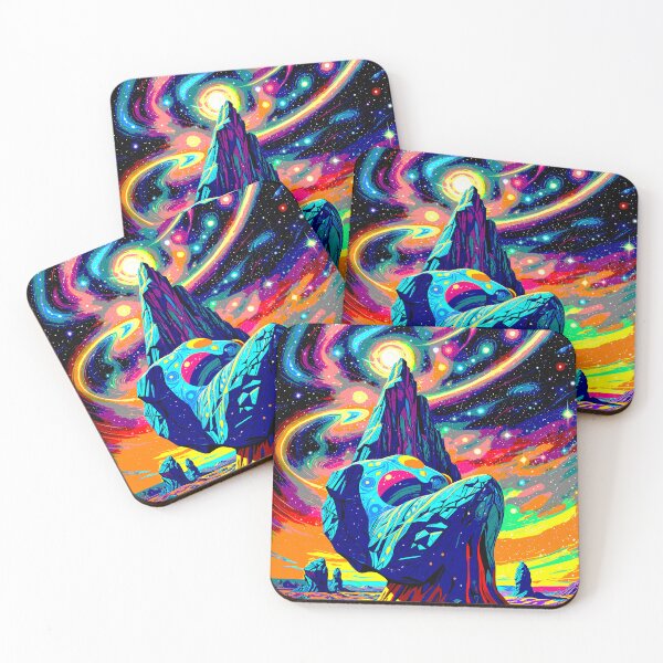 Item preview, Psychedelic Landscape | Space Art | Colorful Cosmos designed and sold by OrganicLights.