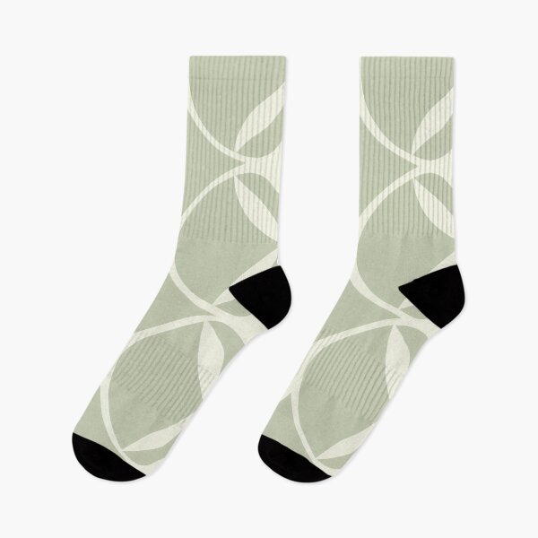 Item preview, Beautiful sage green and cream textile print designed and sold by PrettyPinkSkies.