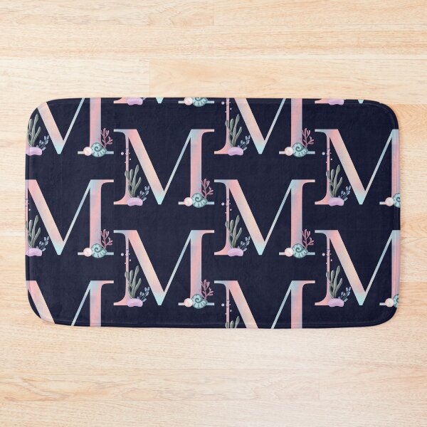 Item preview, Ocean inspired pink M letter designed and sold by pinkyfish1010.
