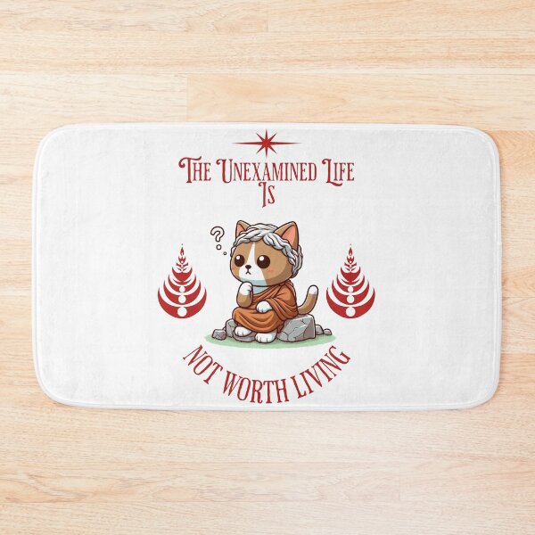 Item preview, The unexamined life is not worth living Cat designed and sold by LemuellTrends.