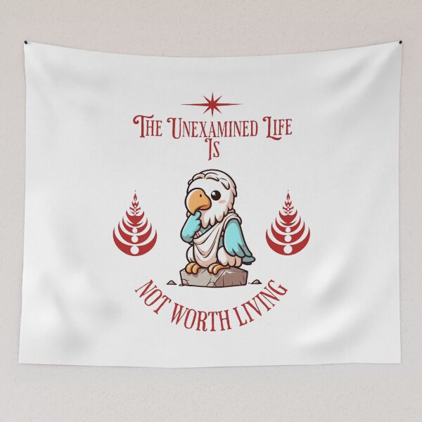 Item preview, unexamined life is not worth living Parrot designed and sold by LemuellTrends.