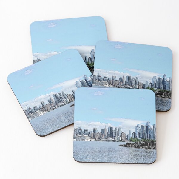 Artikelvorschau, Hudson River Manhattan Sommernachmittag entworfen und verkauft von DreamAndBrush.