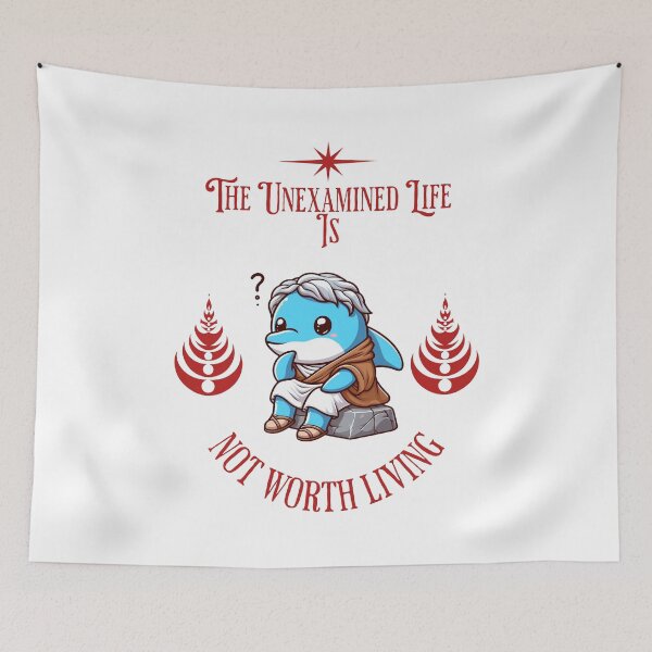 Item preview, unexamined life is not worth living Dolphin designed and sold by LemuellTrends.