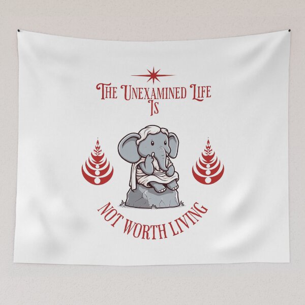 Item preview, unexamined life is not worth living Elephant designed and sold by LemuellTrends.