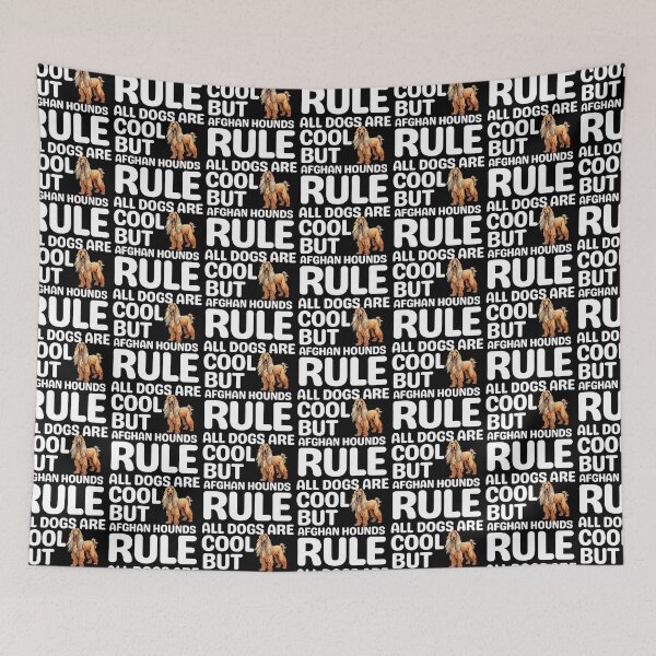 Item preview, All Dogs Are Cool But Afghan Hound Rule  designed and sold by TheAnimalZ00.