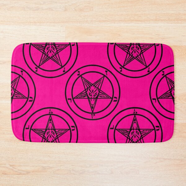 Item preview, pink baphomet pentagram halloween designed and sold by Gossip Rag.