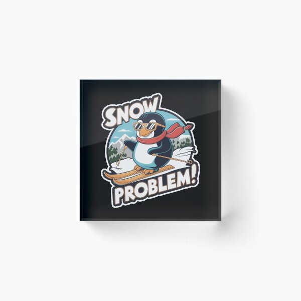 Item preview, Snow Problem Penguin Skiing T-Shirt designed and sold by Witty Shirts.
