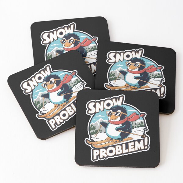 Item preview, Snow Problem Penguin Skiing T-Shirt designed and sold by Witty Shirts.