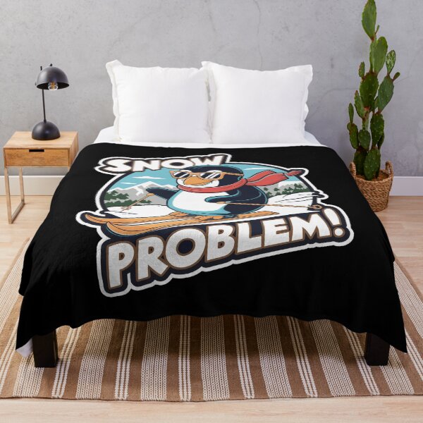 Item preview, Snow Problem Penguin Skiing T-Shirt designed and sold by Witty Shirts.