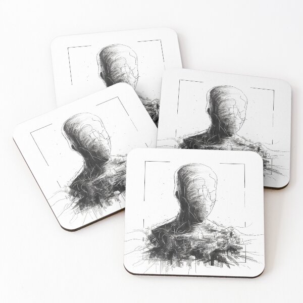 Item preview, Abstract Pencil Drawing of Shapeless Being - Minimalist Expressionism Art designed and sold by LivingItFunky.