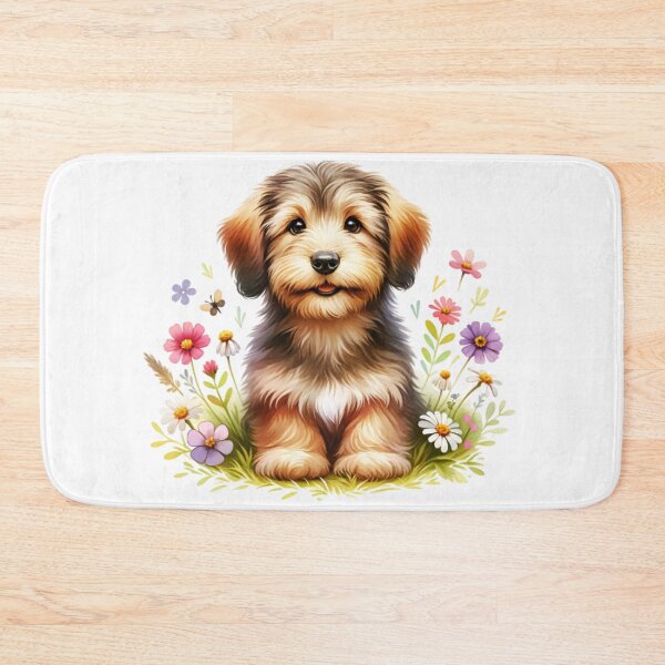 Item preview, Otterhound Puppy And Flowers designed and sold by TheAnimalZ00.