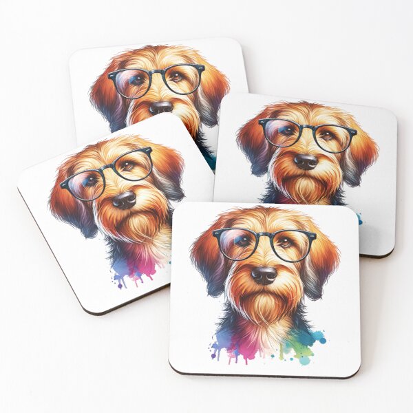 Item preview, Watercolor Otterhound Wearing Glasses designed and sold by TheAnimalZ00.