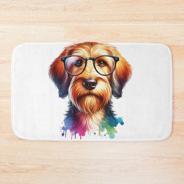 Item preview, Watercolor Otterhound Wearing Glasses designed and sold by TheAnimalZ00.