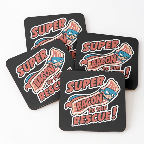 Item preview, Super Bacon to the Rescue Funny Bacon lover T-Shirt designed and sold by Witty Shirts.