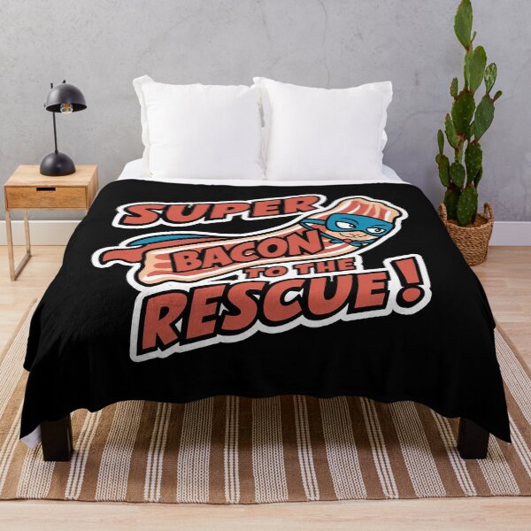 Item preview, Super Bacon to the Rescue Funny Bacon lover T-Shirt designed and sold by Witty Shirts.