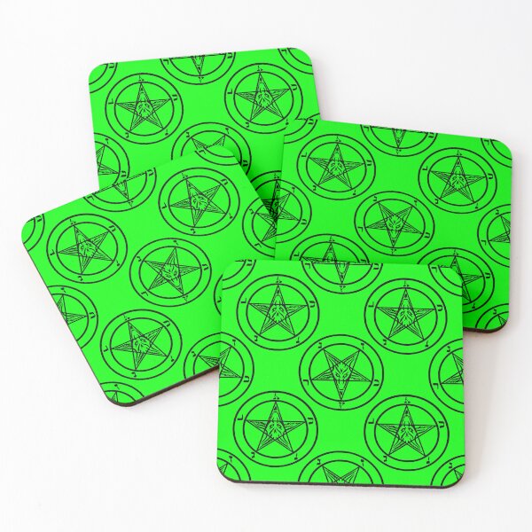 Item preview, green baphomet pentagram halloween designed and sold by Gossip Rag.