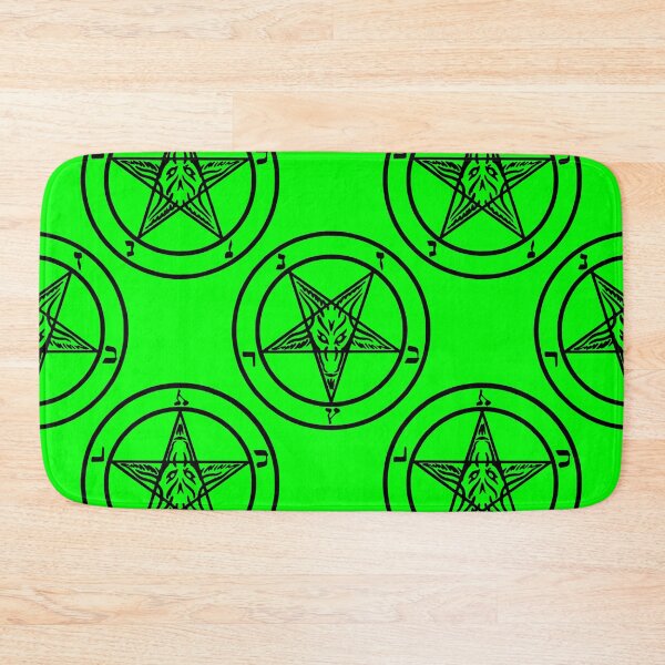 Item preview, green baphomet pentagram halloween designed and sold by Gossip Rag.