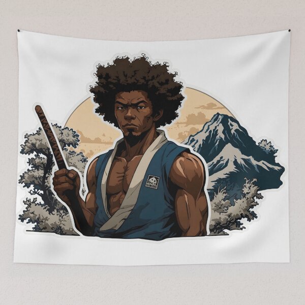 Item preview, Black Samurai: Hokusai-Inspired Sticker Collection designed and sold by Facilita.